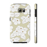 Crème Hibiscus Floral Tough Phone Cases, Case-Mate! Summer Vibes!