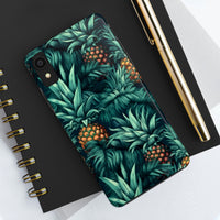 Teal Blue Pineapples Tough Phone Cases, Case-Mate! Summer Vibes!