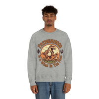 Fatherhood is a Walk in the park Fathers Day Unisex Heavy Blend Crewneck Sweatshirt!