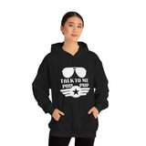 Talk to Me Pop Pop Unisex Heavy Blend Hooded Sweatshirt! Grandparent Vibes! Fathers Day!