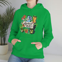 Kindness Matters Vintage Butterflies Unisex Heavy Blend Hooded Sweatshirt! Spring Vibes!