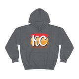 Kansas City Football Paint Stripe KC Unisex Heavy Blend Hooded Sweatshirt! Football Season!