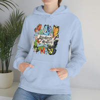 Kindness Matters Vintage Butterflies Unisex Heavy Blend Hooded Sweatshirt! Spring Vibes!