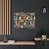 Vintage 70's Inspired Floral Foxy Canvas Gallery Wraps!