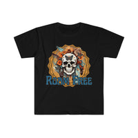 Roam Free Pirate Skeleton Unisex Graphic Tees! Summer Vibes!