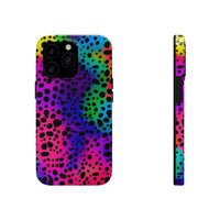 Hippie Leopard Print Rainbow Ombre Tough Phone Cases!