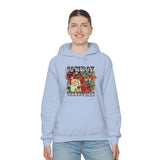 Rustic Cowboy Christmas Holiday Unisex Heavy Blend Hooded Sweatshirt! Winter Vibes!