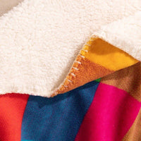 Luxurious Plaid Sherpa Plush Throw Blanket