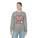 Valentines Day Emergency Department Stethoscope Heart Unisex Heavy Blend Crewneck Sweatshirt! Spring Vibes!