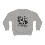 Nice with a Hint of Naughty Unisex Heavy Blend Crewneck Sweatshirt! Winter Vibes!