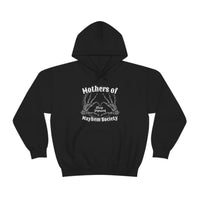 Mothers of Mayhem Society Sleep Deprived Unisex Hooded Sweatshirt! Sarcastic Vibes! Family Vibes!