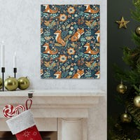 Vintage 70's Inspired Floral Foxy Canvas Gallery Wraps!