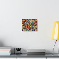 Vintage 70's Inspired Musical Notes Floral Canvas Gallery Wraps!