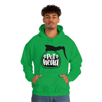 Pot Head Coffee Lovers Unisex Heavy Blend Hooded Sweatshirt! Sarcastic Vibes!