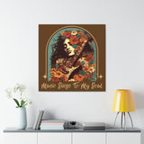 Vintage 70's Inspired Music Sings To My Soul Canvas Gallery Wraps!