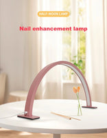 Modern U-Shaped LED Nail Desk Lamp for Salon & Home Use