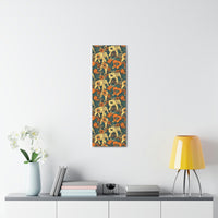 Vintage 70's Inspired Elephant Florals Canvas Gallery Wraps!