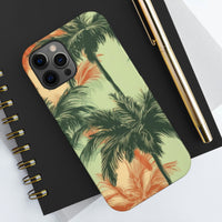 Palm Tree's Green and Orange Tough Phone Cases, Case-Mate! Summer Vibes!