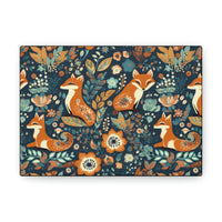 Vintage 70's Inspired Floral Foxy Canvas Gallery Wraps!