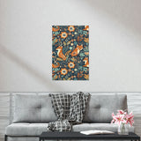 Vintage Foxy Florals 70s Inspired Premium Matte Vertical Posters!