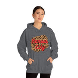 Kansas City Football Leopard Print Unisex Heavy Blend Hooded Sweatshirt! Football Season!