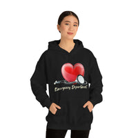 Valentines Day Stethoscope Heart Hug Emergency Department Unisex Heavy Blend Hooded Sweatshirt! Spring Vibes!