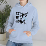 Enjoy The Winter Holiday Snowflake Unisex Heavy Blend Hooded Sweatshirt! Winter Vibes!