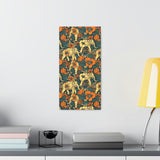 Vintage 70's Inspired Elephant Florals Canvas Gallery Wraps!