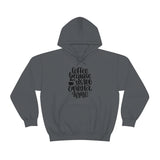 Coffee... Because its to Early for Wine Unisex Heavy Blend Hooded Sweatshirt! Sarcastic Vibes!