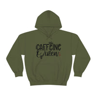 Caffeine Queen Unisex Heavy Blend Hooded Sweatshirt! Sarcastic Vibes!