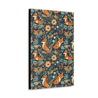 Vintage 70's Inspired Floral Foxy Canvas Gallery Wraps!