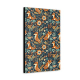 Vintage 70's Inspired Floral Foxy Canvas Gallery Wraps!