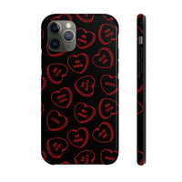 Valentines Day Candy Hearts Red and Black Tough Phone Cases, Case-Mate! Spring Vibes!