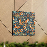 Vintage 70's Inspired Floral Foxy Canvas Gallery Wraps!