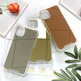 Luxury Mirror TPU Shockproof Phone Case for Various iPhone Models