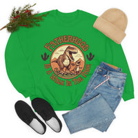 Fatherhood is a Walk in the park Fathers Day Unisex Heavy Blend Crewneck Sweatshirt!