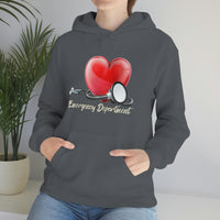 Valentines Day Stethoscope Heart Hug Emergency Department Unisex Heavy Blend Hooded Sweatshirt! Spring Vibes!