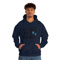 Enjoy The Winter Holiday Snowflake Unisex Heavy Blend Hooded Sweatshirt! Winter Vibes!