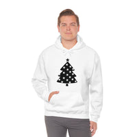 Star Christmas Tree Minimalistic Design Unisex Heavy Blend Hooded Sweatshirt! Winter Vibes!