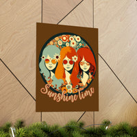 Vintage 70's Sunshine Time Premium Matte Vertical Posters!