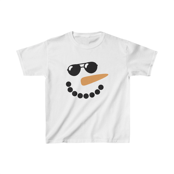 Feeling Shady Snowman Unisex Kids Heavy Cotton Graphic Tees! Foxy Kids! Winter Vibes!