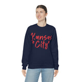 Kansas City Football Unisex Heavy Blend Crewneck Sweatshirt! Football Season!