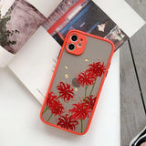 Lavender Butterfly Higan Flower Shockproof Phone Case for Various iPhone Models