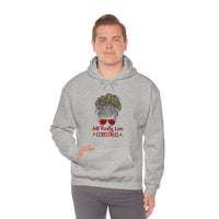 Just Really Love Christmas Bun Girl Unisex Heavy Blend Hooded Sweatshirt! Winter Vibes!