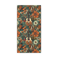 Floral Vintage 70's Inspired Guitar Canvas Gallery Wraps!