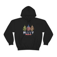 Rustic Military Merry Christmas Holiday Unisex Heavy Blend Hooded Sweatshirt! Winter Vibes!