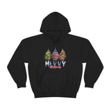 Rustic Military Merry Christmas Holiday Unisex Heavy Blend Hooded Sweatshirt! Winter Vibes!