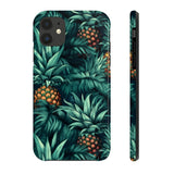 Teal Blue Pineapples Tough Phone Cases, Case-Mate! Summer Vibes!