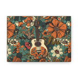 Floral Vintage 70's Inspired Guitar Canvas Gallery Wraps!