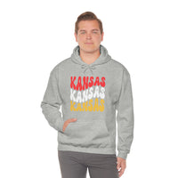 Kansas City Football Ride The Red Wave Unisex Heavy Blend Hooded Sweatshirt! Football Season! Spring Vibes!